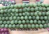 CCN5618 15 inches 8mm round matte candy jade beads Wholesale