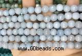 CCN5652 15 inches 8mm faceted round candy jade beads