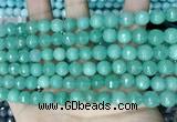 CCN5672 15 inches 8mm faceted round candy jade beads