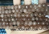 CCN5680 15 inches 8mm faceted round candy jade beads