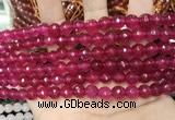 CCN5731 15 inches 8mm faceted round candy jade beads