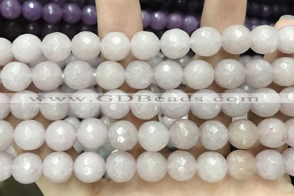 CCN5762 15 inches 10mm faceted round candy jade beads