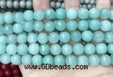 CCN5785 15 inches 10mm faceted round candy jade beads