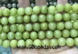 CCN5792 15 inches 10mm faceted round candy jade beads