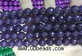 CCN5800 15 inches 10mm faceted round candy jade beads