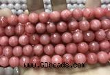 CCN5808 15 inches 10mm faceted round candy jade beads