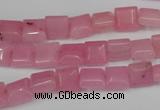 CCN586 15.5 inches 8*8mm square candy jade beads wholesale