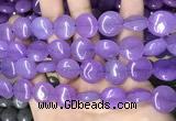 CCN5875 15 inches 15mm flat round candy jade beads Wholesale