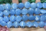 CCN5890 15 inches 15mm flat round candy jade beads Wholesale