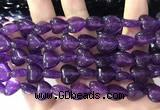 CCN5930 15 inches 12*12mm heart candy jade beads Wholesale