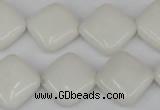 CCN595 15.5 inches 15*15mm diamond candy jade beads wholesale