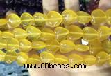 CCN5954 15 inches 14*14mm heart candy jade beads Wholesale