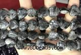 CCN5963 15 inches 14*14mm heart black labradorite beads Wholesale