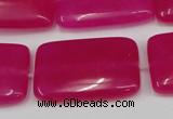 CCN611 15.5 inches 20*30mm rectangle candy jade beads wholesale