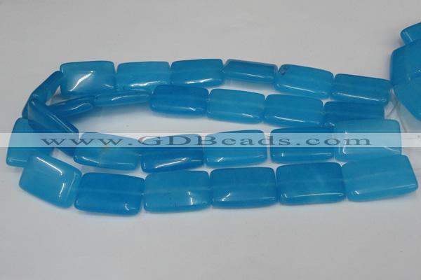 CCN614 15.5 inches 20*30mm rectangle candy jade beads wholesale