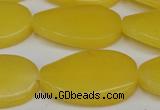 CCN616 15.5 inches 22*30mm twisted oval candy jade beads wholesale