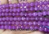 CCN6306 15.5 inches 8mm faceted round candy jade beads Wholesale