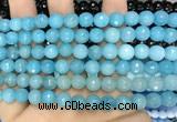 CCN6313 15.5 inches 8mm faceted round candy jade beads Wholesale