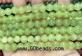 CCN6322 15.5 inches 8mm faceted round candy jade beads Wholesale