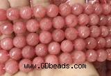 CCN6345 6mm, 8mm, 10mm, 12mm & 14mm faceted round candy jade beads