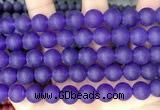 CCN6363 15.5 inches 6mm, 8mm, 10mm & 12mm round matte candy jade beads