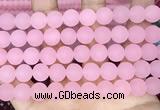 CCN6372 15.5 inches 6mm, 8mm, 10mm & 12mm round matte candy jade beads