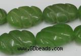 CCN683 15.5 inches 15*23mm carved oval candy jade beads wholesale