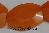 CCN696 15.5 inches 30*40mm faceted octagonal candy jade beads