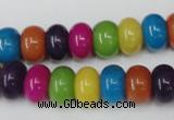 CCN722 15.5 inches 8*12mm rondelle candy jade beads wholesale