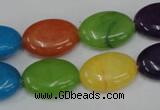 CCN725 15.5 inches 13*18mm oval candy jade beads wholesale