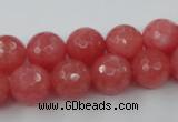 CCN753 15.5 inches 4mm faceted round candy jade beads wholesale