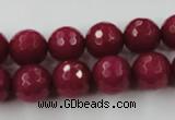 CCN757 15.5 inches 4mm faceted round candy jade beads wholesale