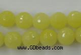 CCN759 15.5 inches 4mm faceted round candy jade beads wholesale