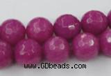 CCN772 15.5 inches 6mm faceted round candy jade beads wholesale