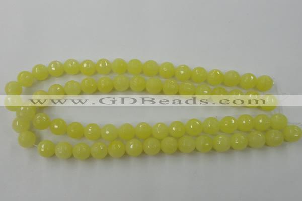 CCN776 15.5 inches 6mm faceted round candy jade beads wholesale