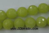 CCN794 15.5 inches 8mm faceted round candy jade beads wholesale