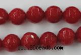 CCN807 15.5 inches 10mm faceted round candy jade beads wholesale