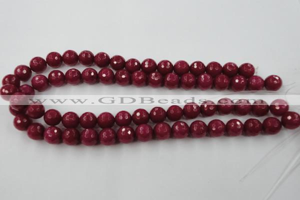 CCN859 15.5 inches 16mm faceted round candy jade beads