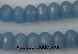 CCN909 15.5 inches 9*12mm faceted rondelle candy jade beads