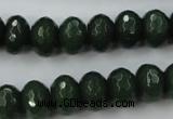 CCN913 15.5 inches 9*12mm faceted rondelle candy jade beads