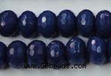 CCN926 15.5 inches 10*14mm faceted rondelle candy jade beads