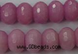 CCN939 15.5 inches 12*16mm faceted rondelle candy jade beads