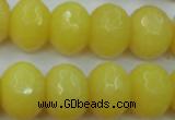 CCN948 15.5 inches 14*18mm faceted rondelle candy jade beads