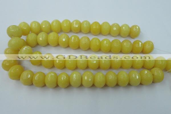 CCN948 15.5 inches 14*18mm faceted rondelle candy jade beads