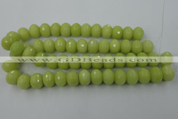 CCN949 15.5 inches 14*18mm faceted rondelle candy jade beads