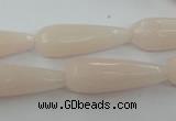 CCN981 15.5 inches 10*30mm faceted teardrop candy jade beads