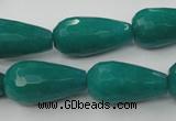 CCN995 15.5 inches 13*25mm faceted teardrop candy jade beads