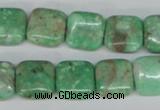 CCO114 15.5 inches 12*12mm square dyed natural chrysotine beads