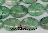 CCO119 15.5 inches 15*20mm oval dyed natural chrysotine beads