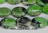 CCO136 15.5 inches 13*18mm oval dyed natural chrysotine beads